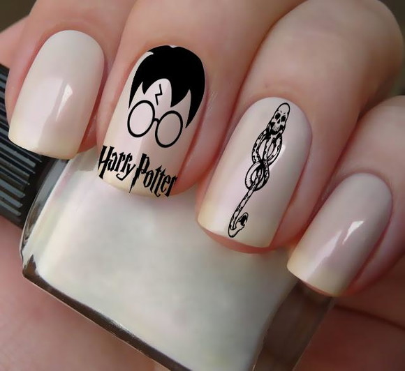 Unha Decorada Harry Potter