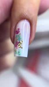 Unha Decorada Jardim Encantado