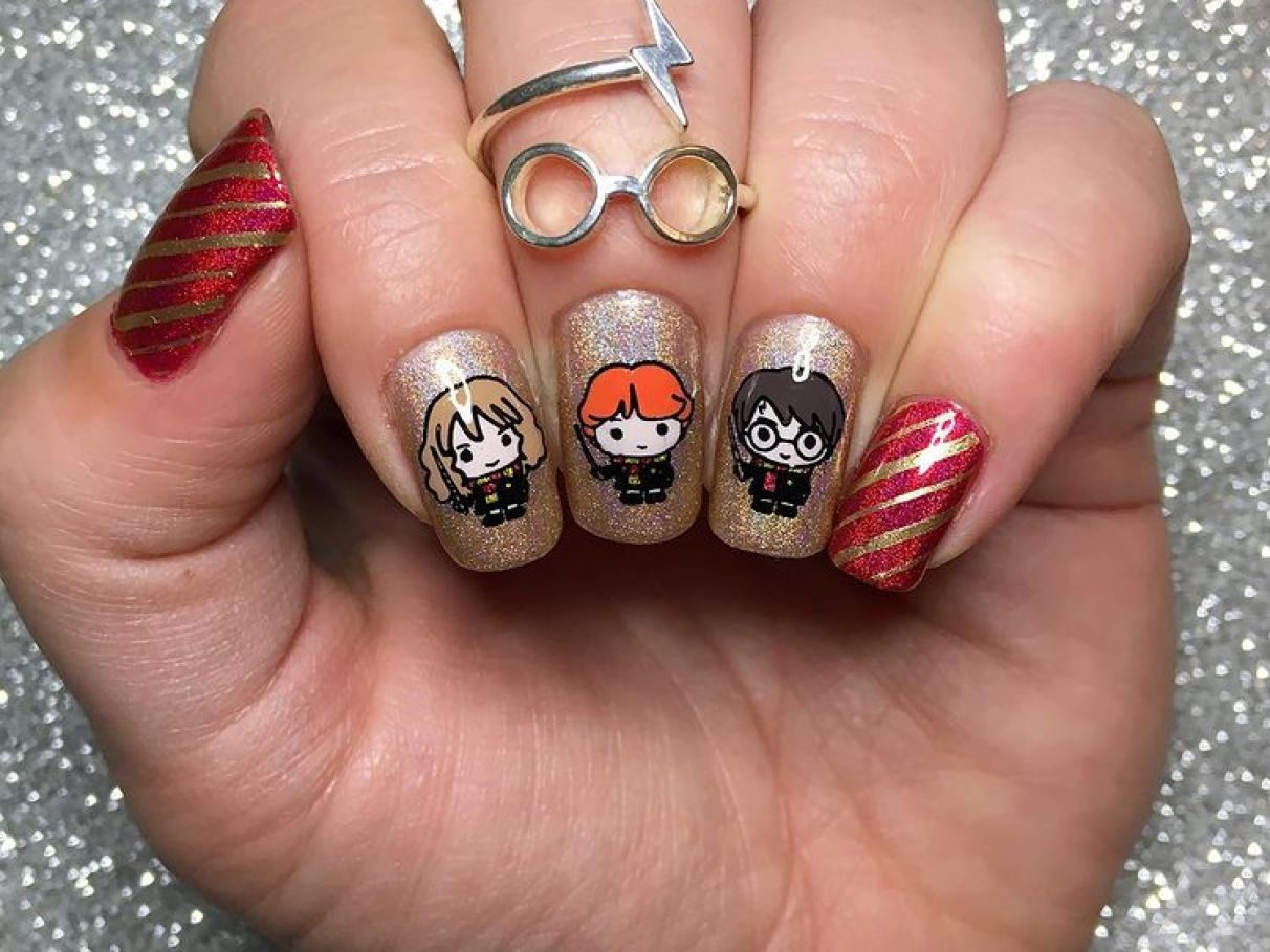 Unha Decorada Harry Potter