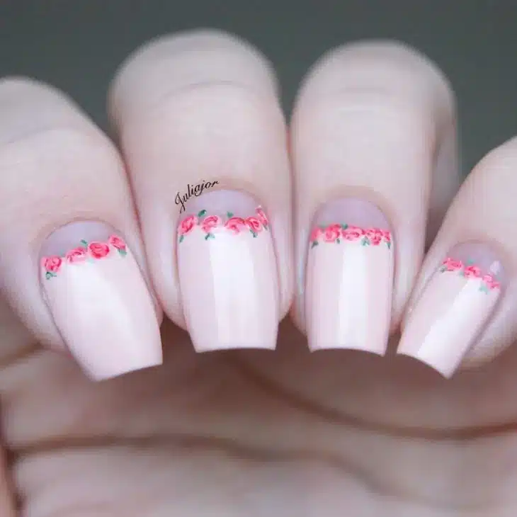 Unha Decorada Jardim Encantado