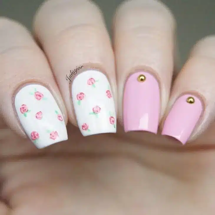 Unha Decorada Jardim Encantado