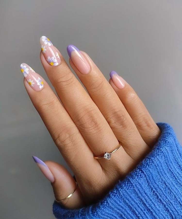 Unha Decorada Almond