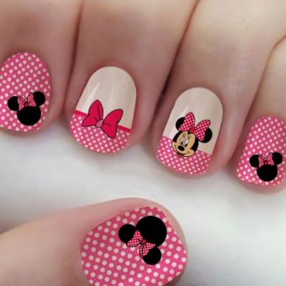 Unha Decorada Minnie