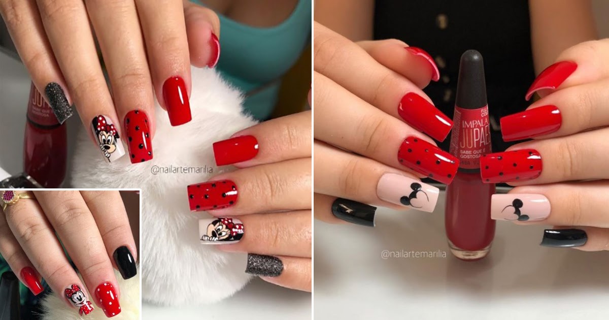 Unha Decorada Minnie