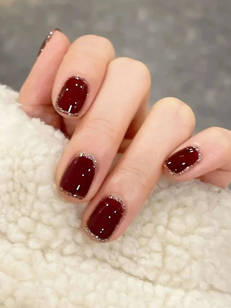 wine nail art