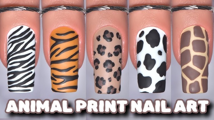 tiger nail art