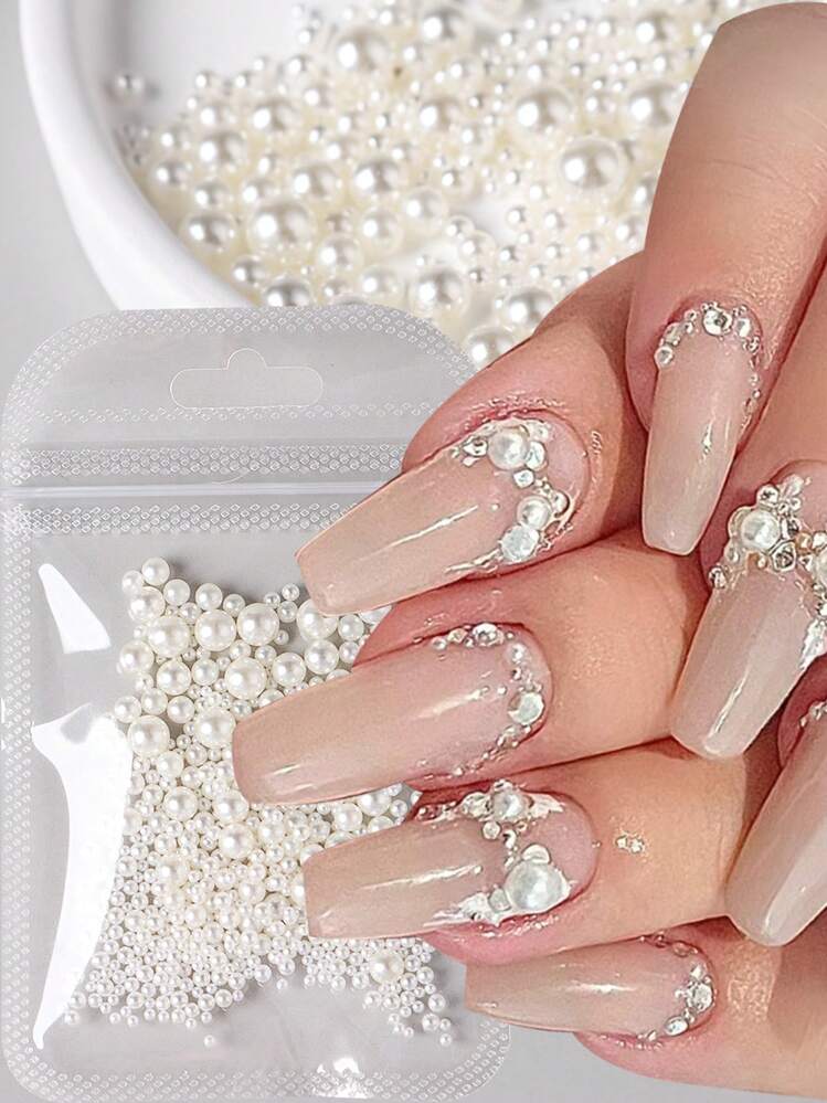 mother of pearl nail art