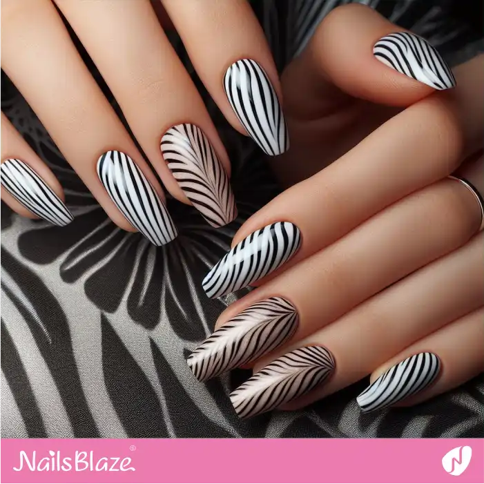 Zebra Nail Art