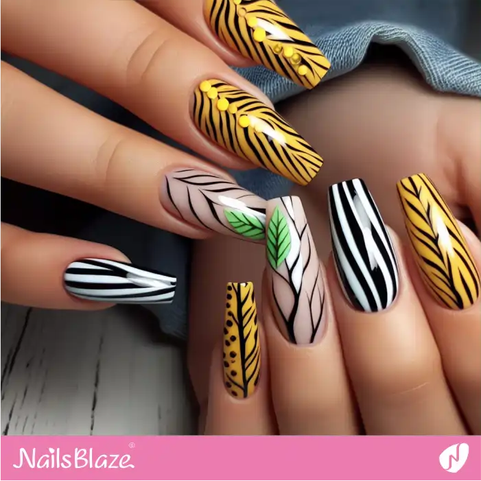Zebra Nail Art