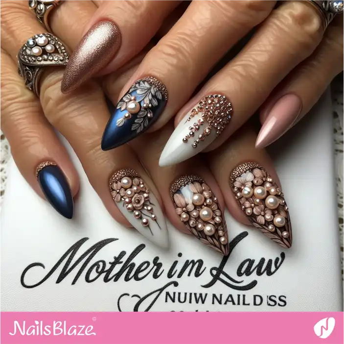 mother of pearl nail art