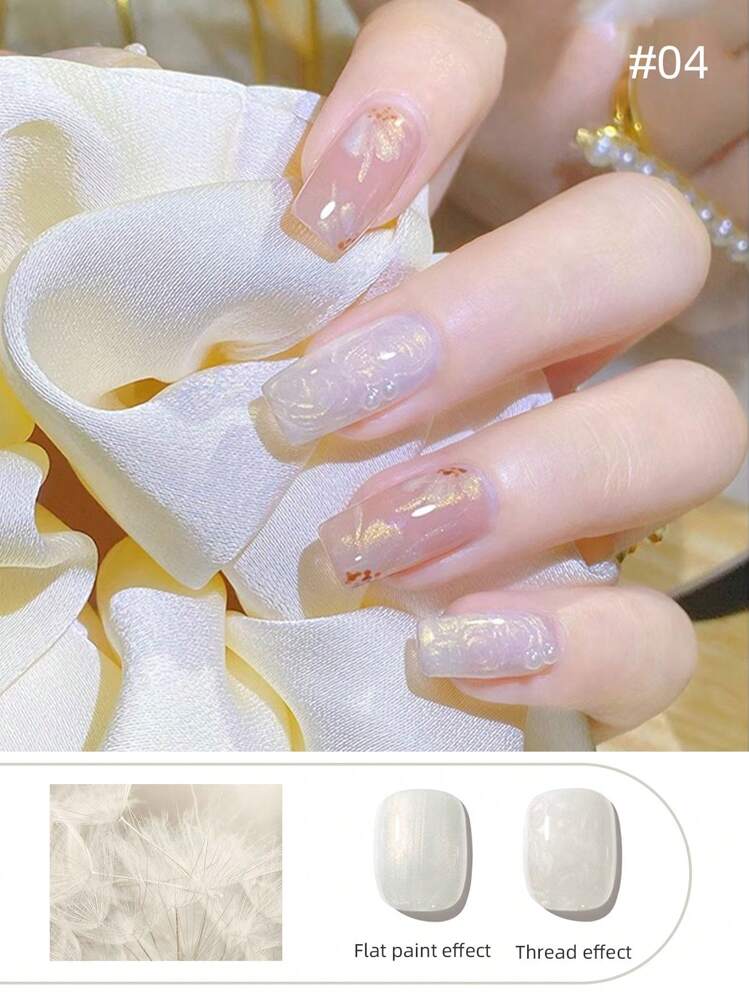 mother of pearl nail art