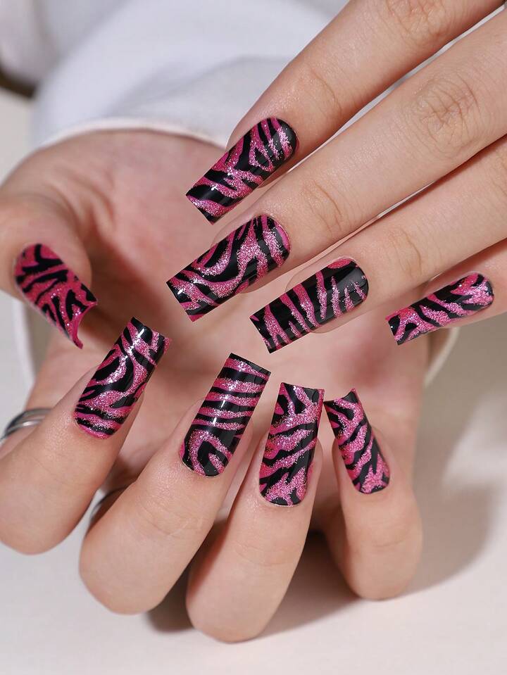 Unha Decorada Zebra