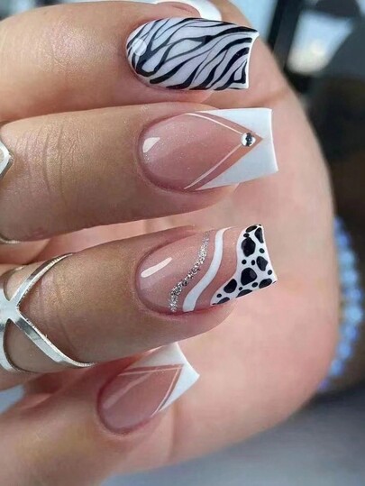 Unha Decorada Zebra