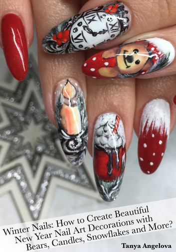 Christmas and New Year nail art 2025