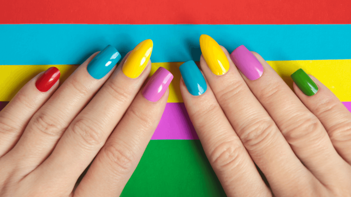 Types of Colored Nail Art