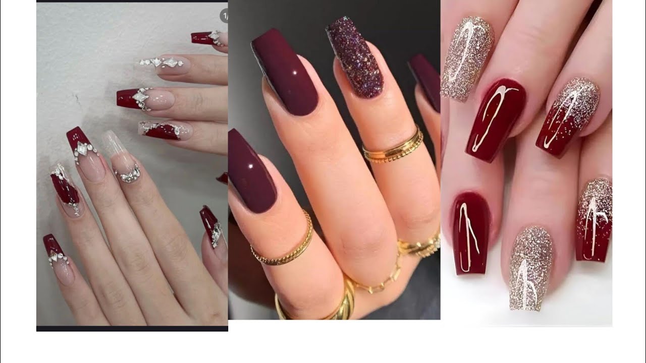 wine nail art