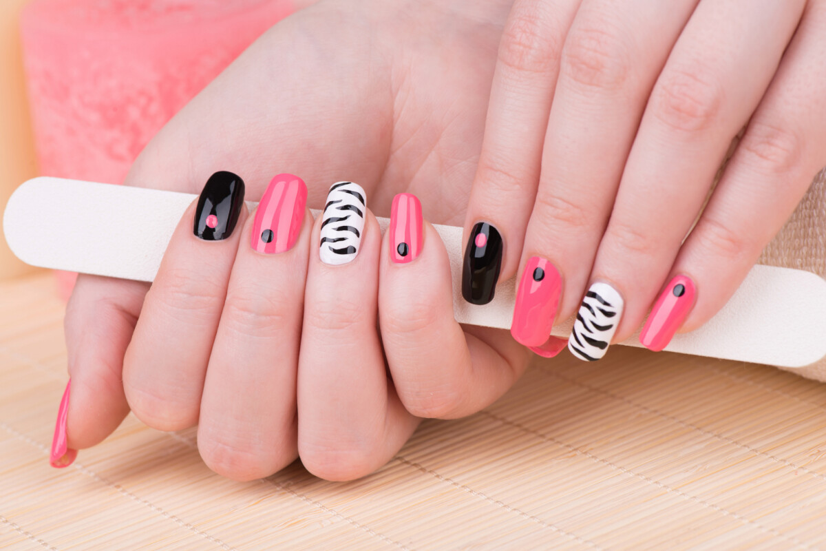 Unha Decorada Zebra