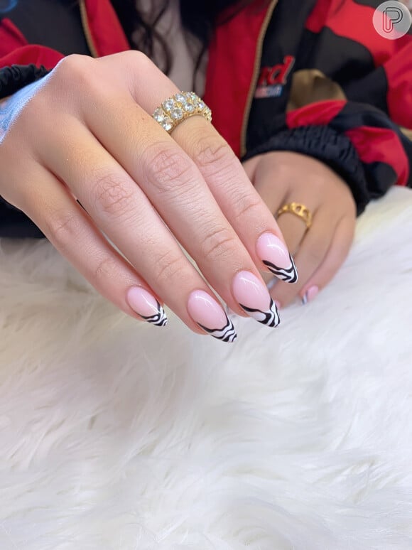 Unha Decorada Zebra