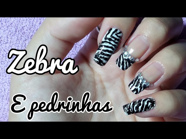 Unha Decorada Zebra