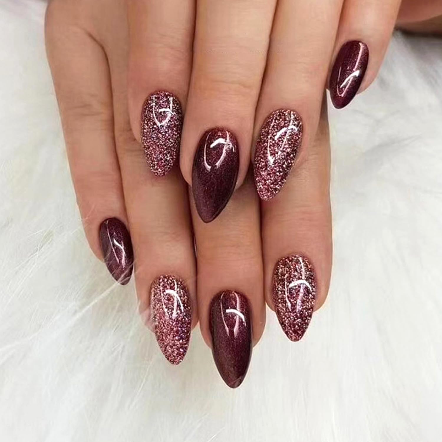 wine nail art