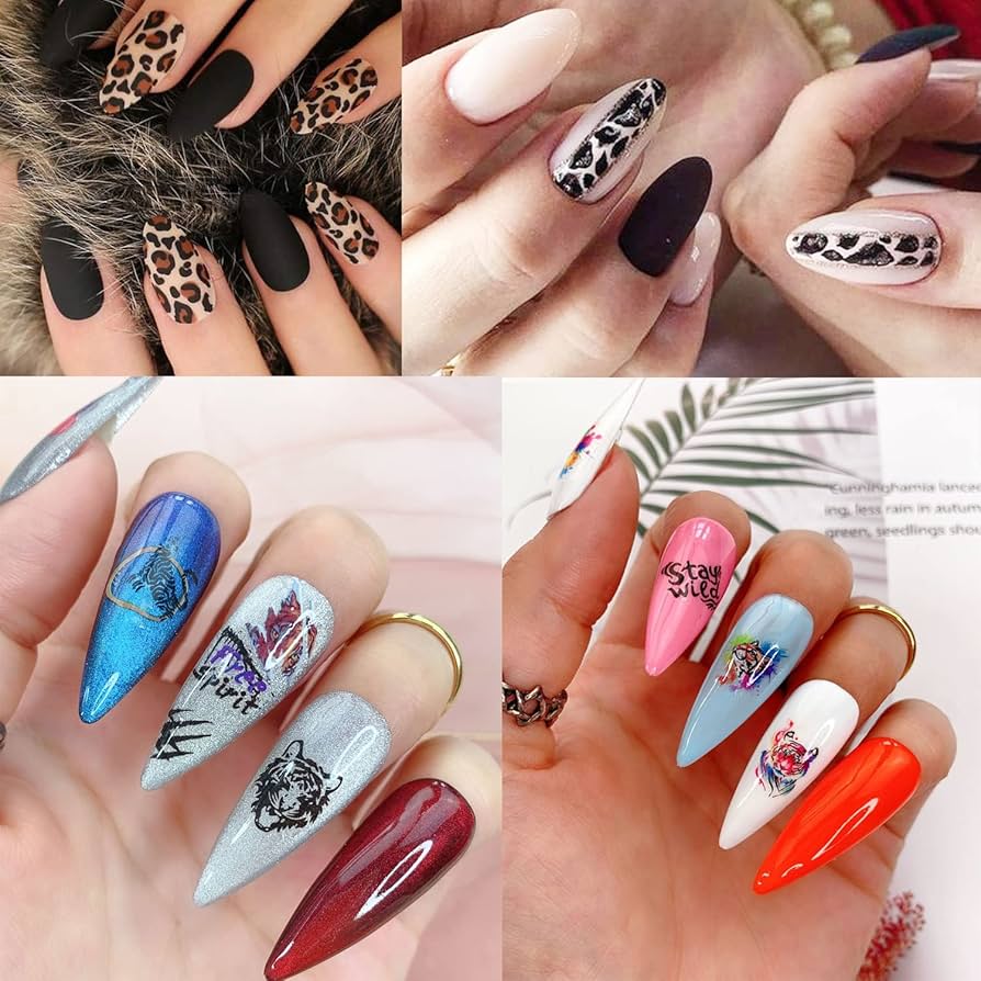 tiger nail art