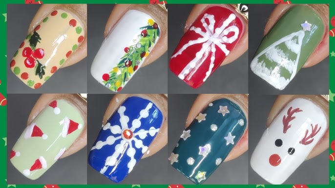 Christmas nail art 2023