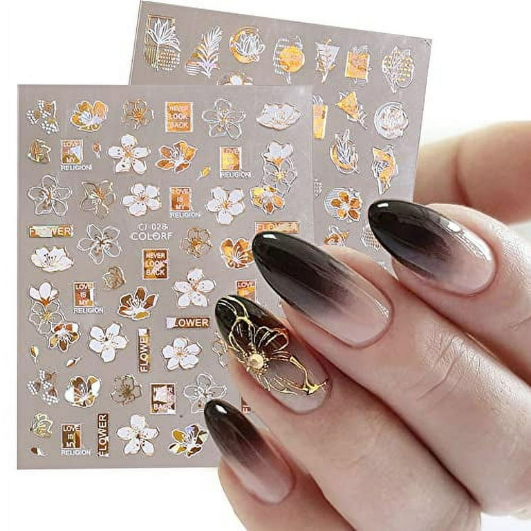 Gold Leaf Nail Art