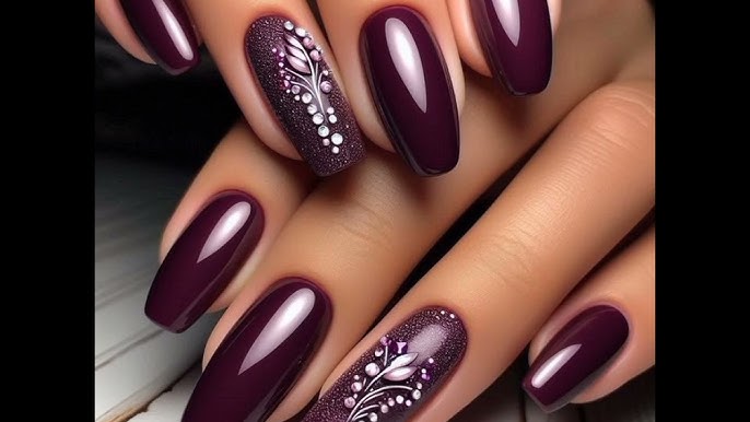 wine nail art
