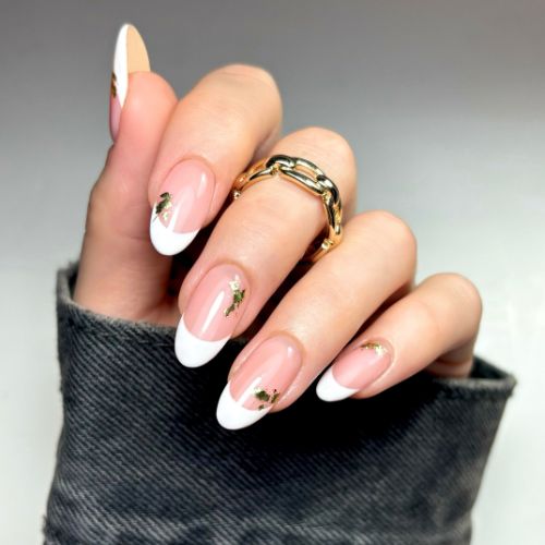 Gold Leaf Nail Art