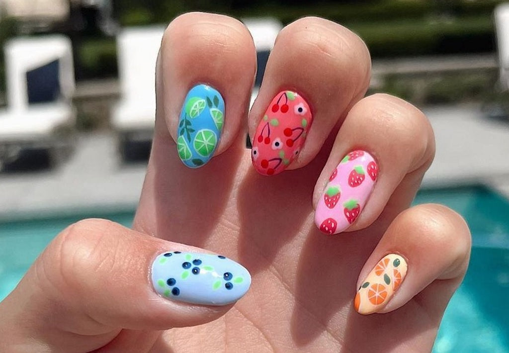 Types of Colored Nail Art