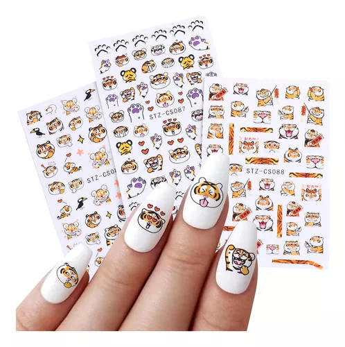 unha decorada tigre