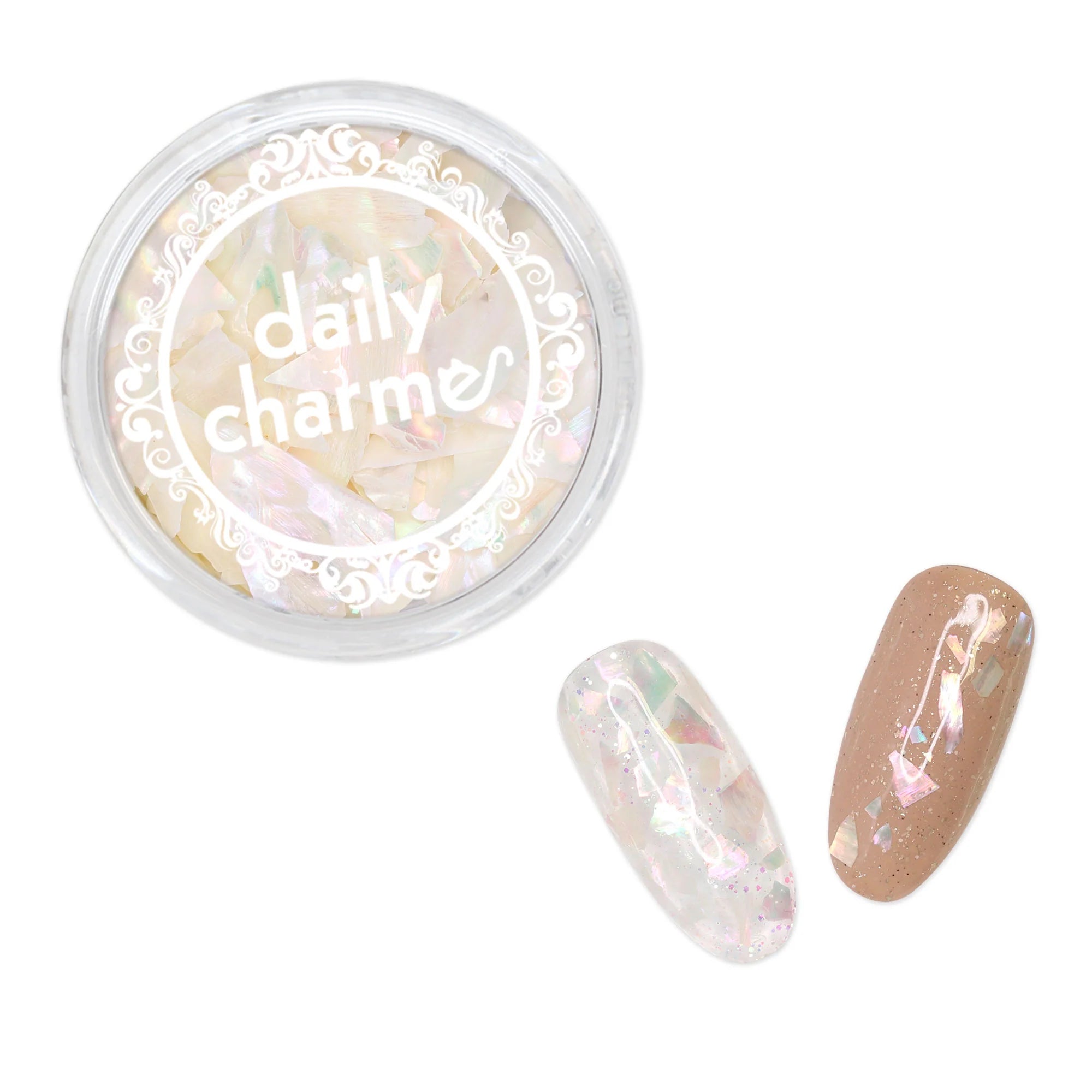 mother of pearl nail art