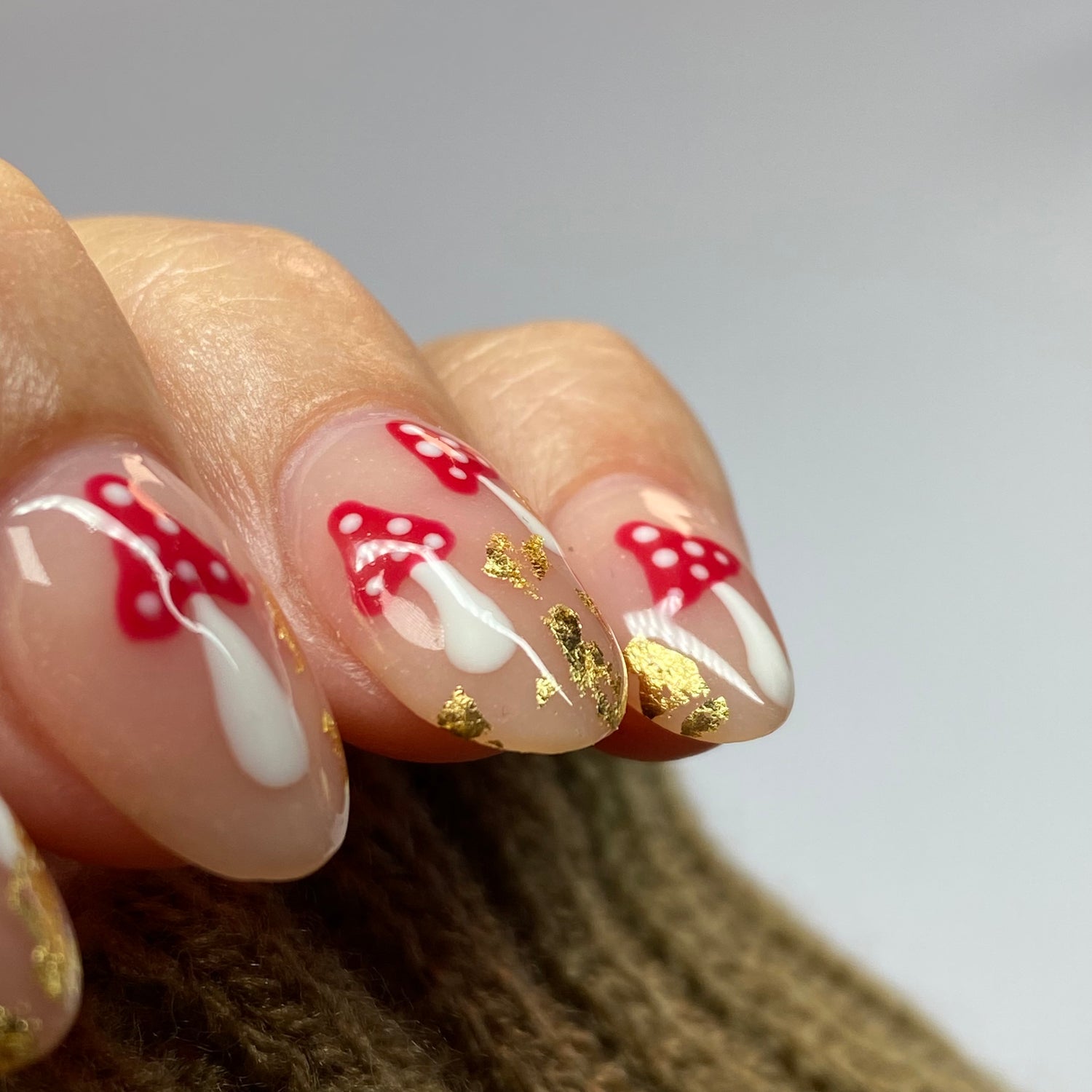 Gold Leaf Nail Art