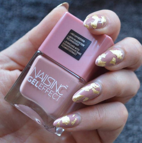 Gold Leaf Nail Art
