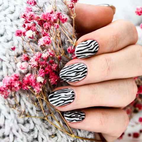 Zebra Nail Art