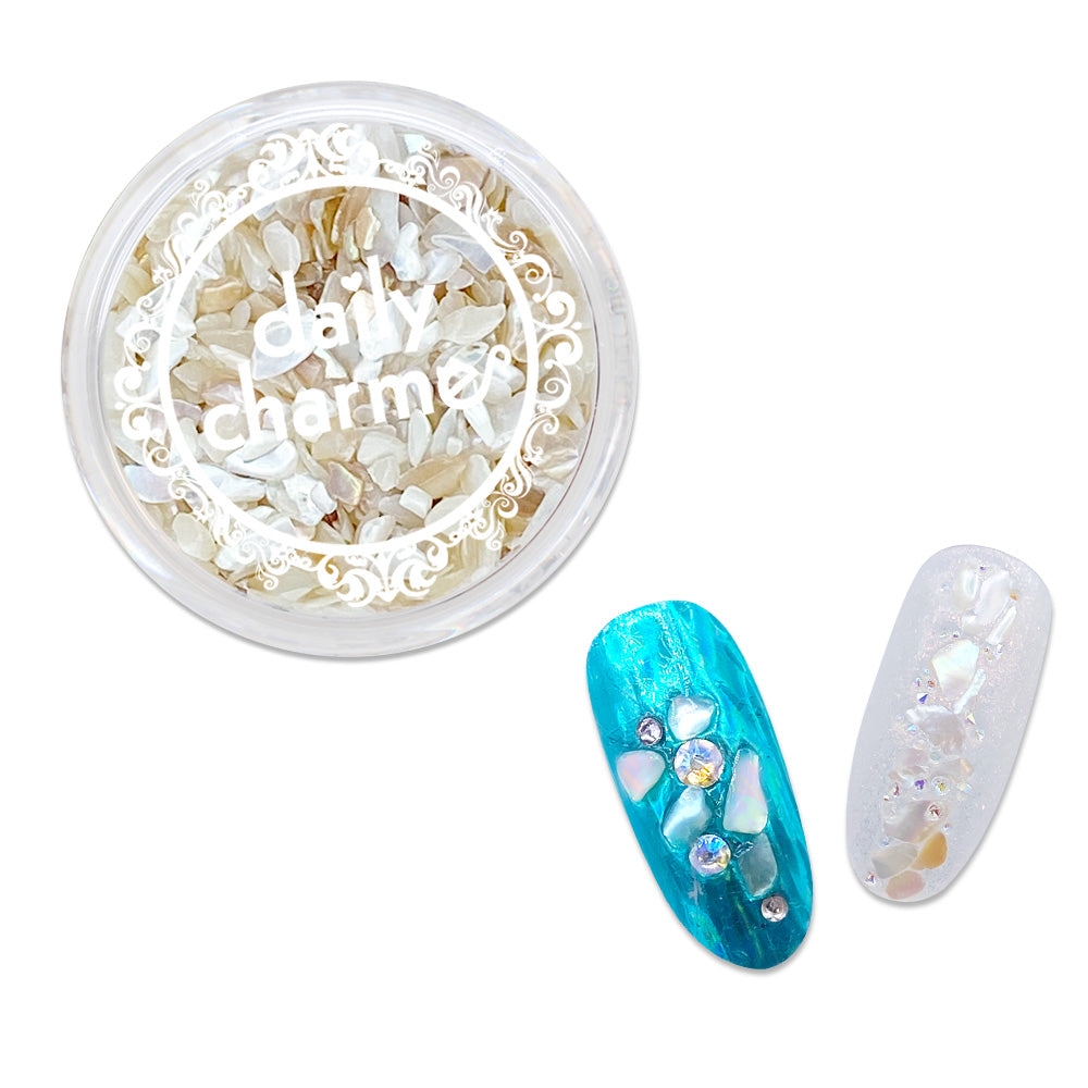 mother of pearl nail art
