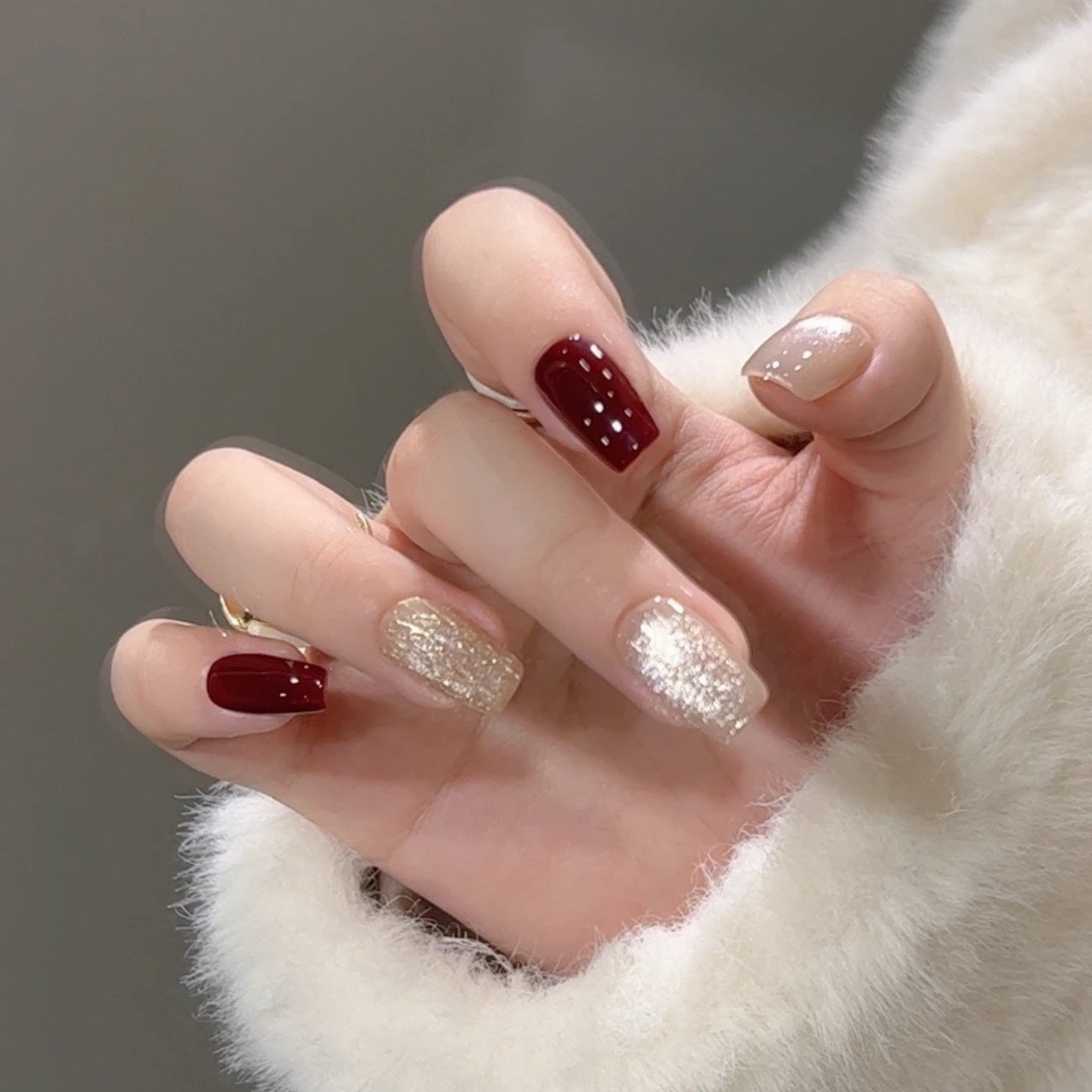 wine nail art