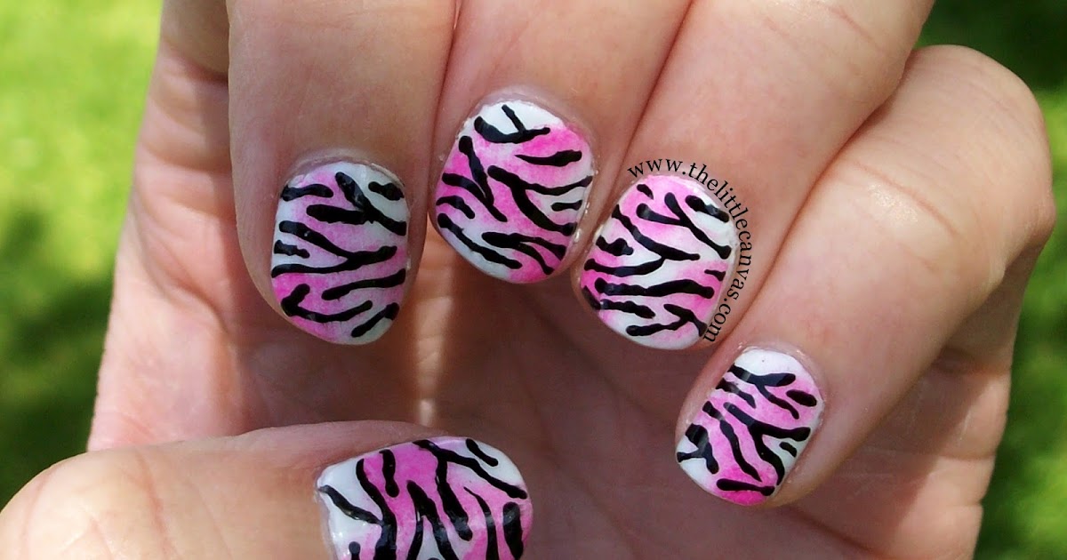 Zebra Nail Art