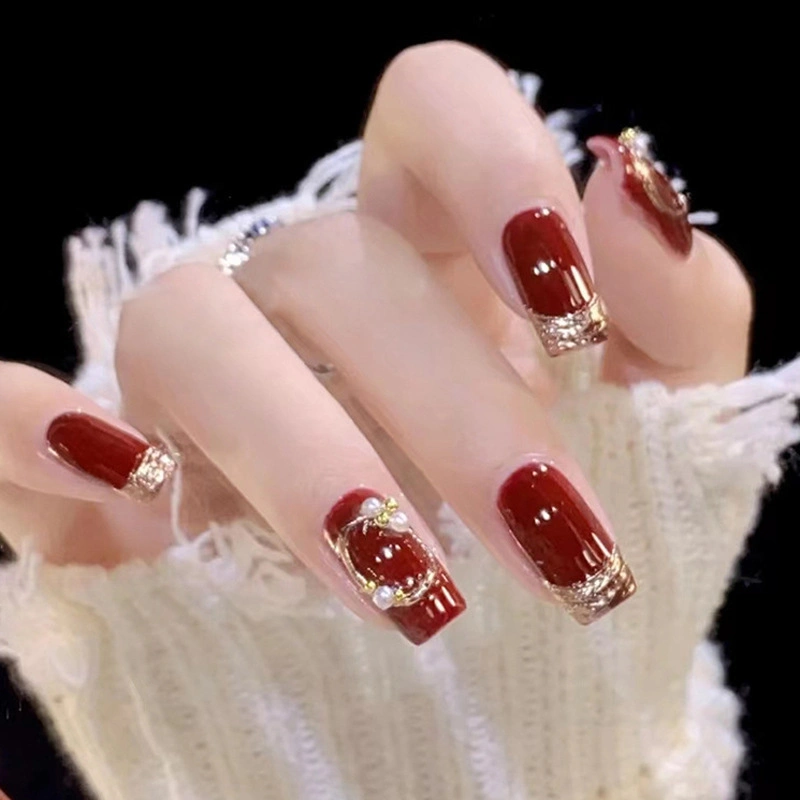 wine nail art