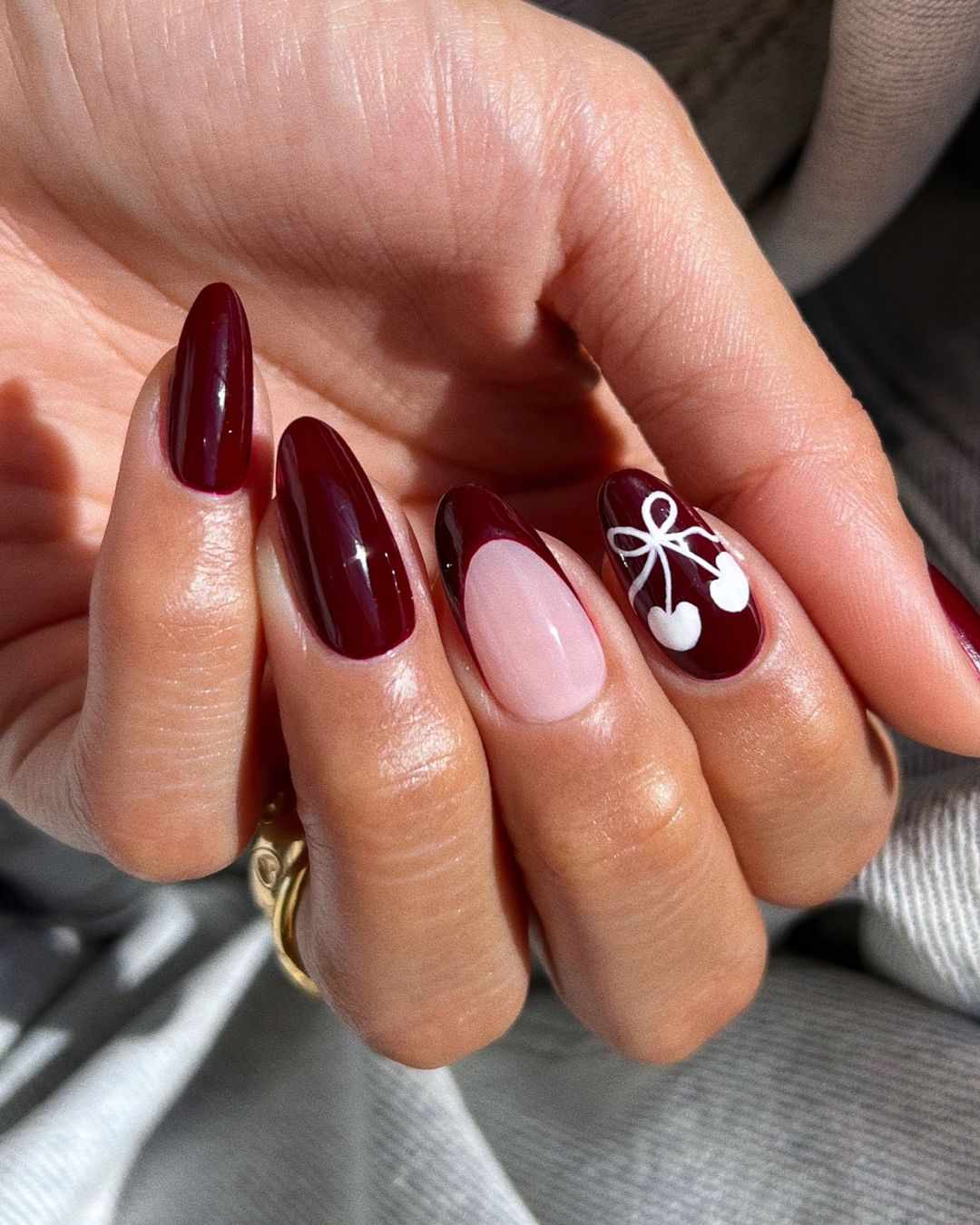 wine nail art