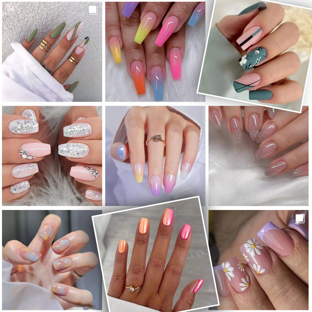 Types of Colored Nail Art