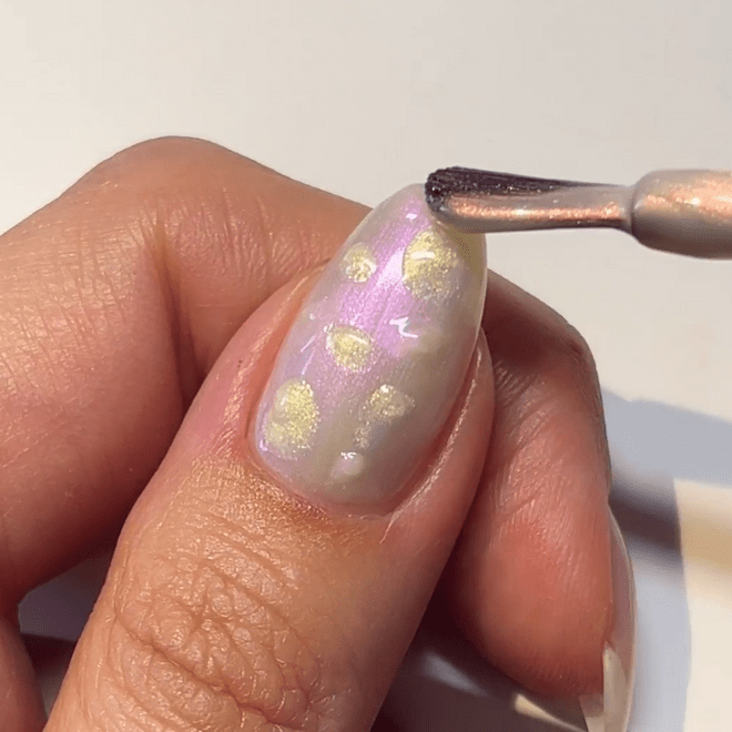 mother of pearl nail art