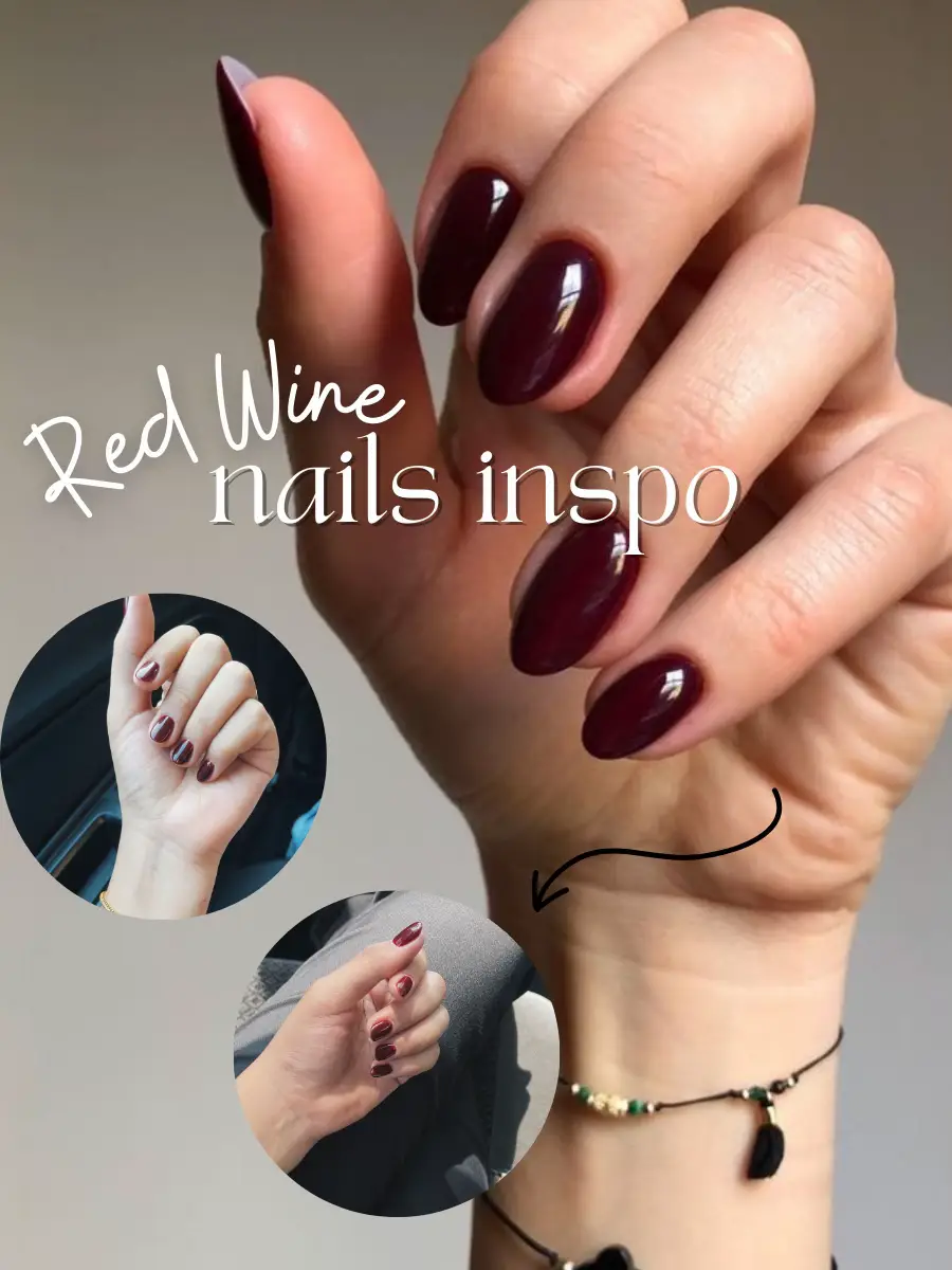 wine nail art