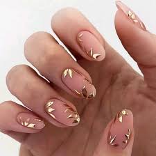 Gold Leaf Nail Art