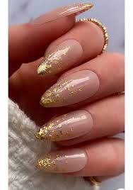 Gold Leaf Nail Art