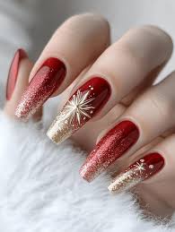 Christmas and New Year nail art 2025