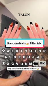 nail art with boyfriend
