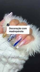 unha decorada madrepérola