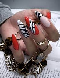 Zebra Nail Art