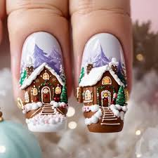 Christmas nail art 2023